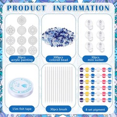 WinnerWhy 30 Sets Winter Snowflake Suncatcher Window Art Kits DIY Craft Kids