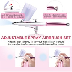Portable Air Compressor Kit Airbrush Paint Spray Gun Nail CakeTattoo Airbrush