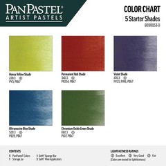 PanPastel Artist Pastels by GOLDEN, Starter Shades Set, 5 Color Toy