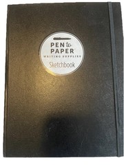 Pen To Paper Sketchbook Hardcover Black 11”x8”
