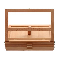 Adjustable Beech Wood Tabletop Easel with 3 Drawers & Storage