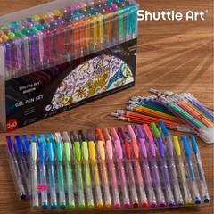 Shuttle Art 240 Pack Glitter Gel Pens, 240 Piece Set, 240 Colors