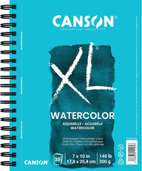 XL Series Watercolor Paper, Wirebound Pad, 7X10 Inches, 30 Sheets (140Lb/300G) –