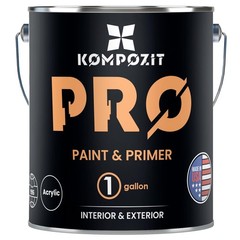 High Durability Semi Gloss White Paint 1 Gallon – 100% Acrylic, Low VOC, Scratch