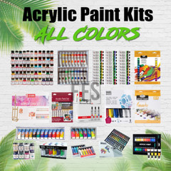 Acrylic Paint Kit Sets Art Supplies Painting Lot Student Professional ALL COLORS
