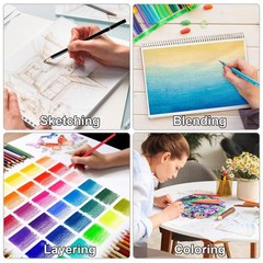 KALOUR 72 Count Colored Pencils for Adult Coloring Books, Soft Core,Ideal for…