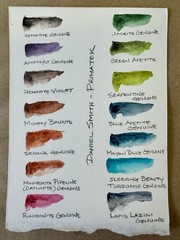 My first Primatek Color Dot sheets – Daniel Smith Extra Fine Watercolors