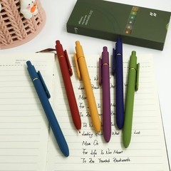6 Pcs 0.5mm Fine Point Gel Pens – Vintage Gold for Smooth Writing & Journaling