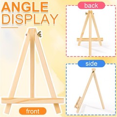 ESRICH 4 PCS 9 Inch Wood Easels, Easel Stand for Painting Canvases, Art and C…