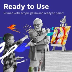 Canvases for Painting – Pack of 12, 12 x 16 Inch Blank White Canvas Boards – …