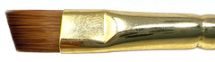 Lot of 2 Robert Simmons Sienna Prof Paint Brush SN57 Size 3/8 Angle Shader Short