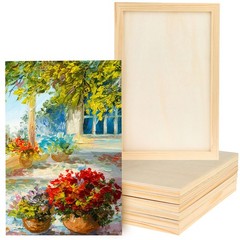 15 Pack Unfinished Wood Canvas Panels Kit 11.8×7.9 Inch Wooden Panel Boards W…