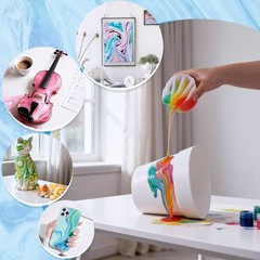 4 PCS Silicone Split Cups Paint Pouring 7oz/200ml Resin Mixing Epoxy Art