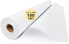 Durable Uncoated White Paper Roll 17.75″x1200″ – Perfect for Kids’ Art Projects