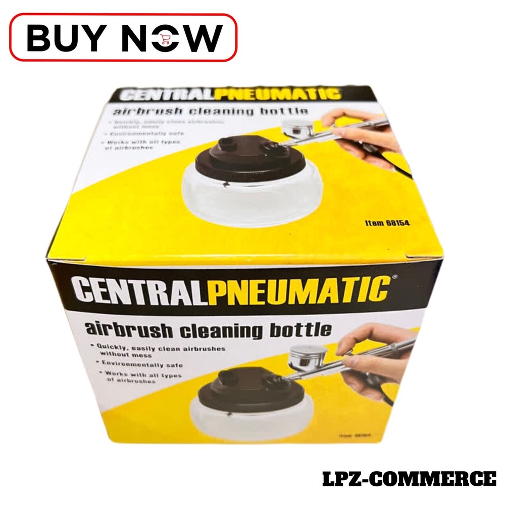 CENTRAL PNEUMATIC Airbrush Cleaning Bottle NEW / US SELLER ‼️ 🇺🇸 ..