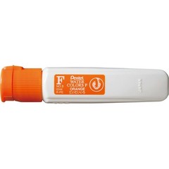 Pentel F Watercolor Paints, PolyChu type, Single Color, Orange, 10-pack