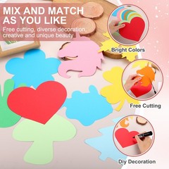36 Pcs Colorful Leaf Paper Cutouts, Bulletin Board Cutouts Decor