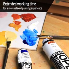 Golden OPEN Slow-Drying Acrylic Paint 2 fl oz Tube Pyrrole Orange Color
