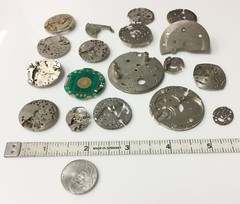 50 Grams Vintage Watch Parts Steampunk DIY Jewelry Art Crafts Watch Plates