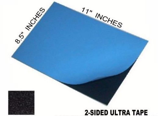 2 SIDED TAPE ALL WEATHER ADHESIVE JUMBO SHEET 8.5″ X 11″ BOAT AUTO CARPENTRY