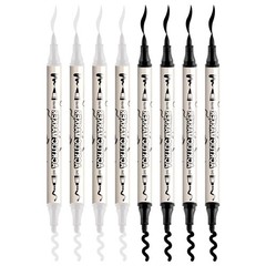 TRANSON 4 Black and 4 White Paint 1 Count (Pack of 8), 4 4