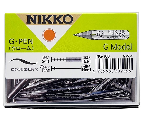 Nikko NG-100 G Pen 100pcs Tachikawa Manga Anime Comic New