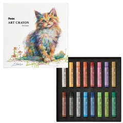 Pentel Crayons Art Crayons 16-Color Set PTAC-16
