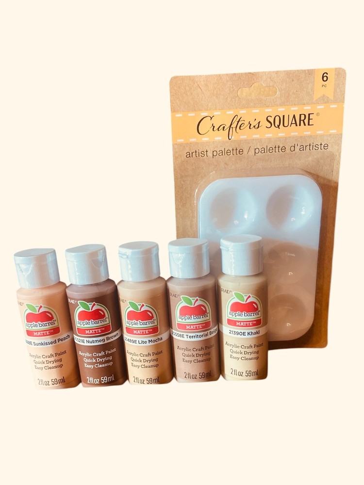 Multicultural Paint Set with Five 2 oz paints + 6 mini palettes