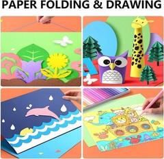 100 Sheets Arts Craft Paper for Drawing 12” x 17” White 100sheets, white