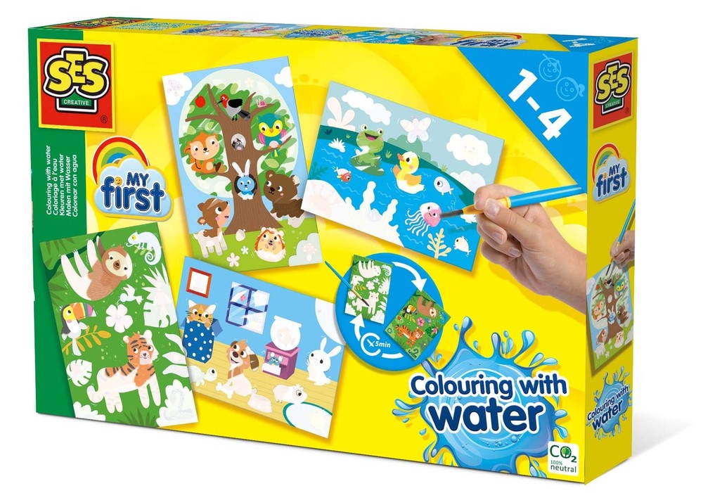 SES Creative 14456 Colouring with Water – Hidden Animals