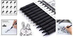 12 Pack Fine Tip Waterproof Art Ink Pens for Drawing, Sketching