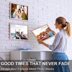 10 Pcs 6×8 Inch Metal Sublimation Photo Blanks Wall Frame Poster for Bedroom