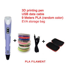 Electronic 3D Printing Pen with 9M PLA Consumables High-Temperature 3D Graffiti
