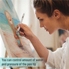 9 Pcs Watercolor Brush Pens with Nylon Bristles – Ideal for Artists & Hobbyists