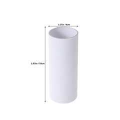 40Pcs Durable Craft Rolls Tubes White Paper Tubes for Creative DIY Paper Crafts
