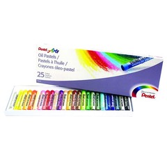 Pentel Arts Oil Pastel Set, Assorted 1 Count (Pack of 25), Colors