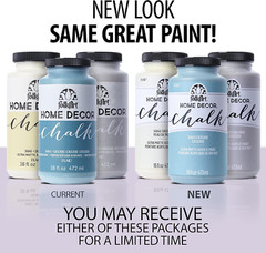 Home Decor Chalk Furniture & Craft Paint in Assorted Colors, 16 Ounce, White Adi