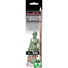 Charcoal White Pencil Pre-Sharpened Incense Cedar 0.15 Lb Dozen