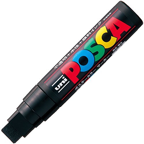 uni Posca Paint Marker PC17K.24 Very Thick Square Core Black from Japan 1A0635