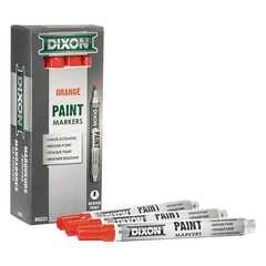Dixon Paint Markers, Medium Tip, Box of 12 12 Count (Pack 1), Orange
