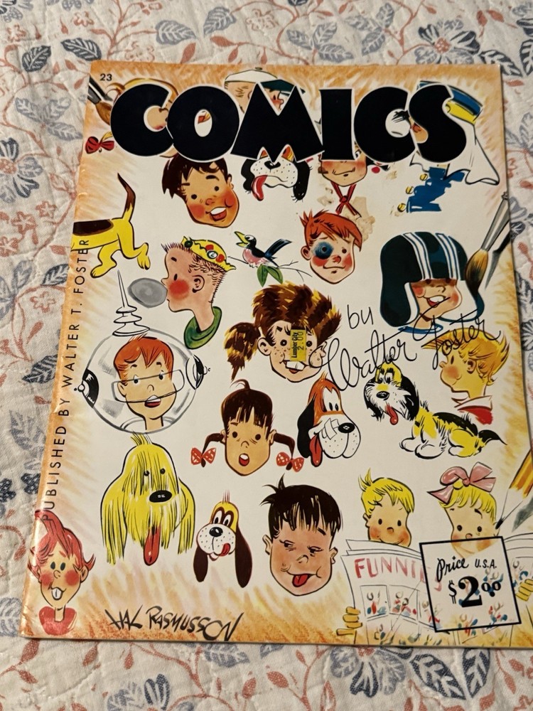 Walter T. Foster COMICS How To Draw Book #23 Vintage