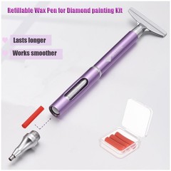benote Diamond Art Painting Pen Refillable Wax for Wax, Purple