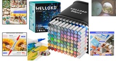 Versatile 80 Color Dual Tip Acrylic Paint Set – Ideal for Everyone’s Creativity
