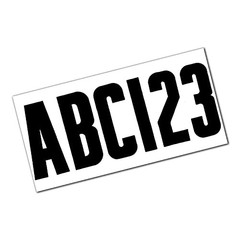14142-7 Waterproof 148-Piece Vinyl Boating Letter and Number Kit Finish Black