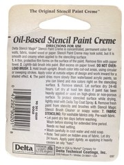 Delta USA Crafting Stencil Magic Oil-Based Stencil Paint Creme Gold 1/2oz NEW