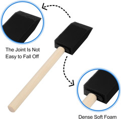 40 Pcs Foam Brush,1” Foam Paint Brushes, Wood Handle Sponge Paint Brush, Brushes