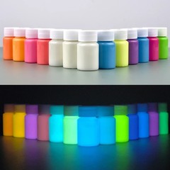 Glow in the Dark Day Visible Paint Acrylic 20g Jars Arts &Crafts Bright