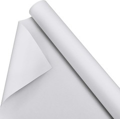 Double Primed Cotton Canvas White Canvas Roll for Oil and Acrylic Paint (30 Feet