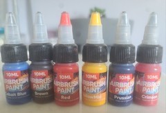 10ml Airbrush Paint Bottles Lot, Multicolor Assorted Colors, Multiple Bottles