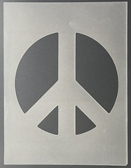 Peace Sign #14 Stencil 10mm or 7mm Thick, Peace, Love, Hippie, Airbrushing